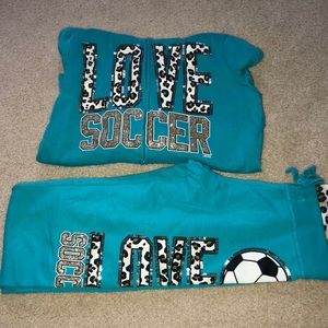 Justice for Girls Soccer Sweat Set 10